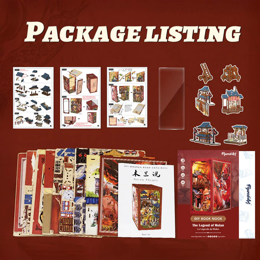 DIY Book Nook Kit - The Legend of Mulan