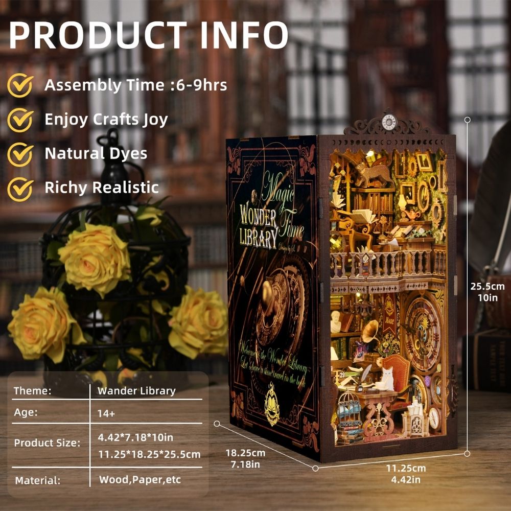 DIY Book Nook Kit - Wonder Library