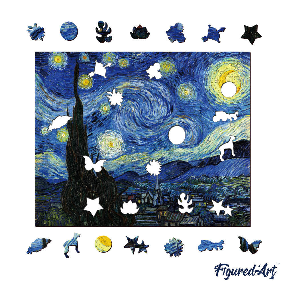 Wooden Puzzle - Van Gogh - Starry Night