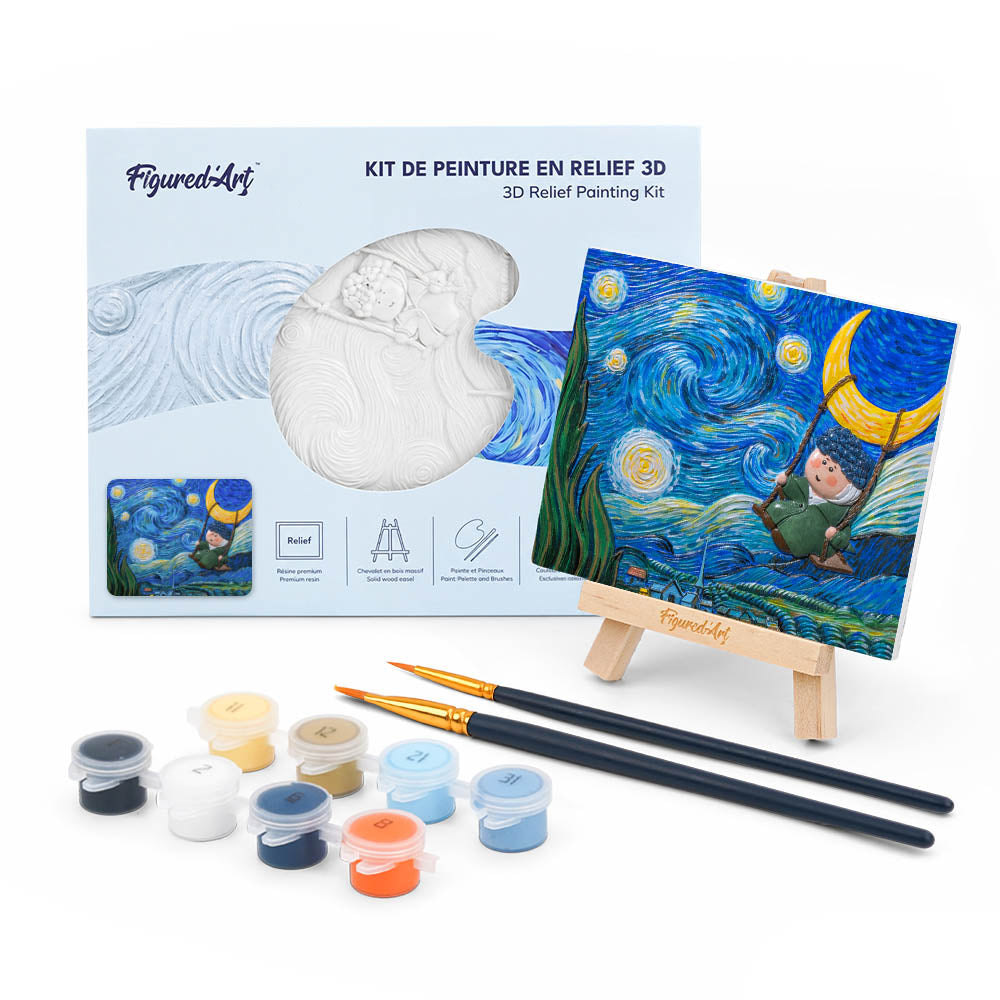 3D Painting Kit - Little Dreamer in Starry Night Figured'Art
