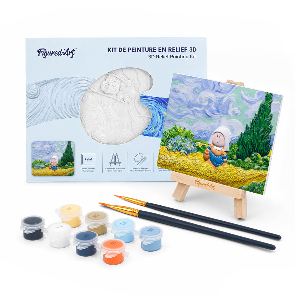 3D Painting Kit - The Wheatfield Wanderer Figured'Art