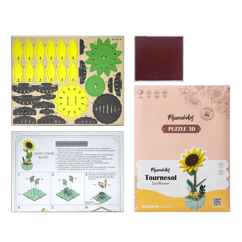 3D Puzzle - Pretty Sunflower