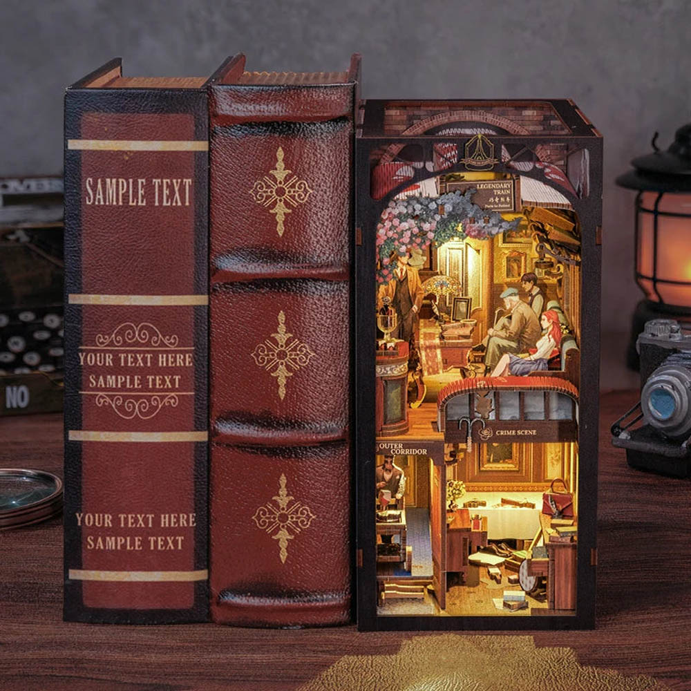 DIY Book Nook Kit - Train Mystery