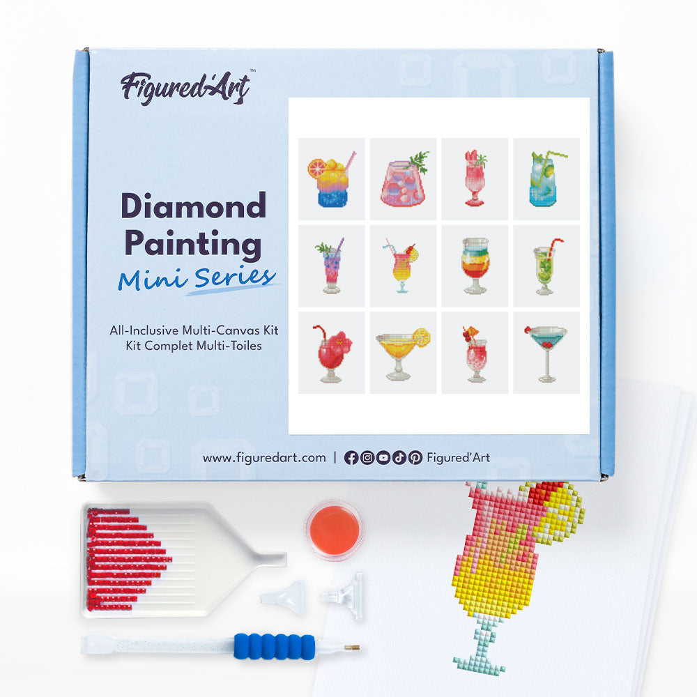 Gem Painting kit - Cocktails series