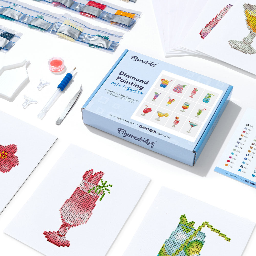 Gem Painting kit - Cocktails series