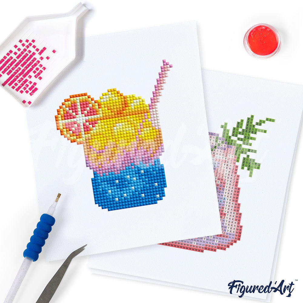 Gem Painting kit - Cocktails series