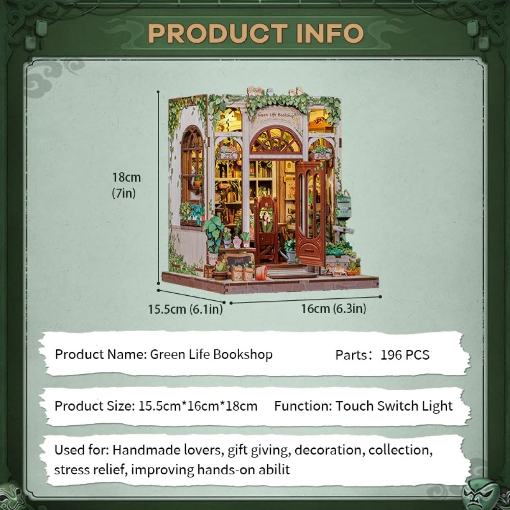 DIY Book Nook Kit - Green Life Bookshop