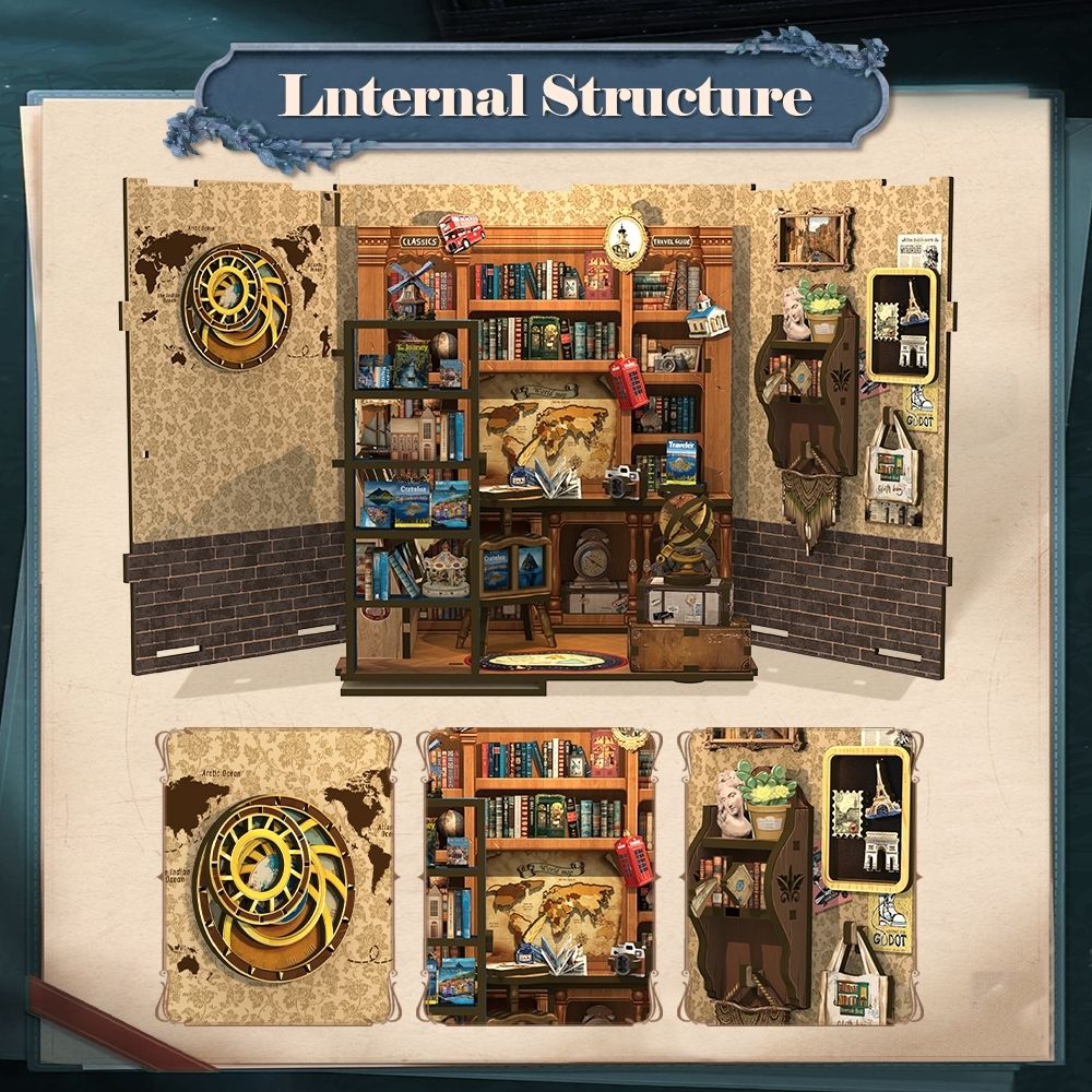 DIY Book Nook Kit - Journey Trace Bookshop