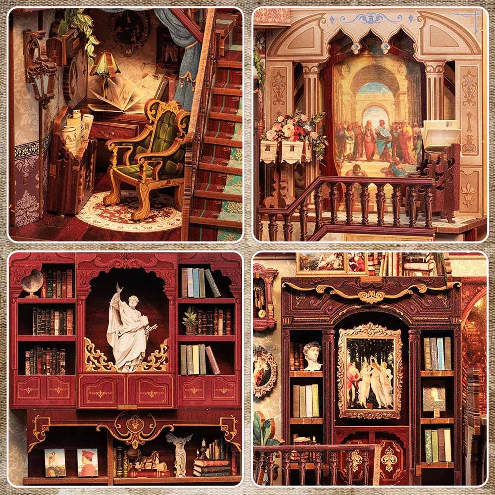 DIY Book Nook Kit - Library of Wisdom
