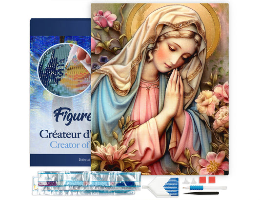 Diamond Painting - Blessed Virgin Mary canvas already framed