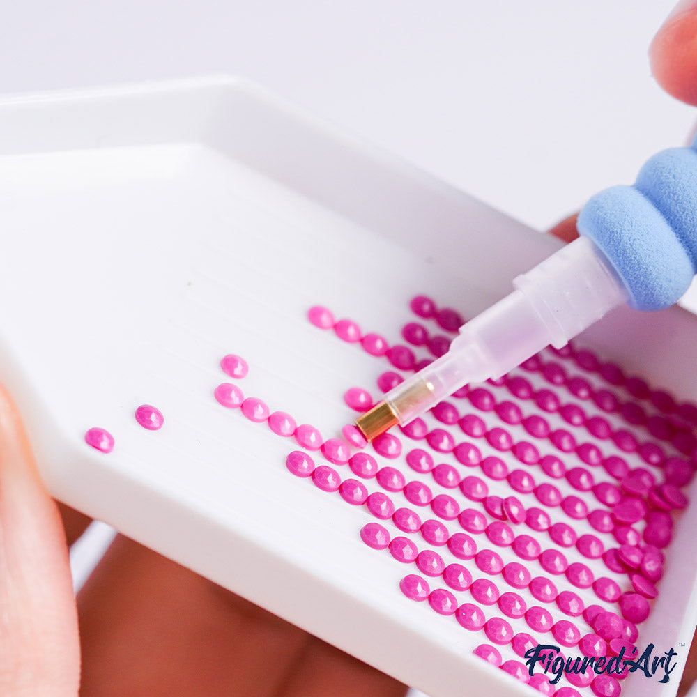 Mini Diamond Painting 25x25cm - Torii Gate at Sunset Rolled canvas