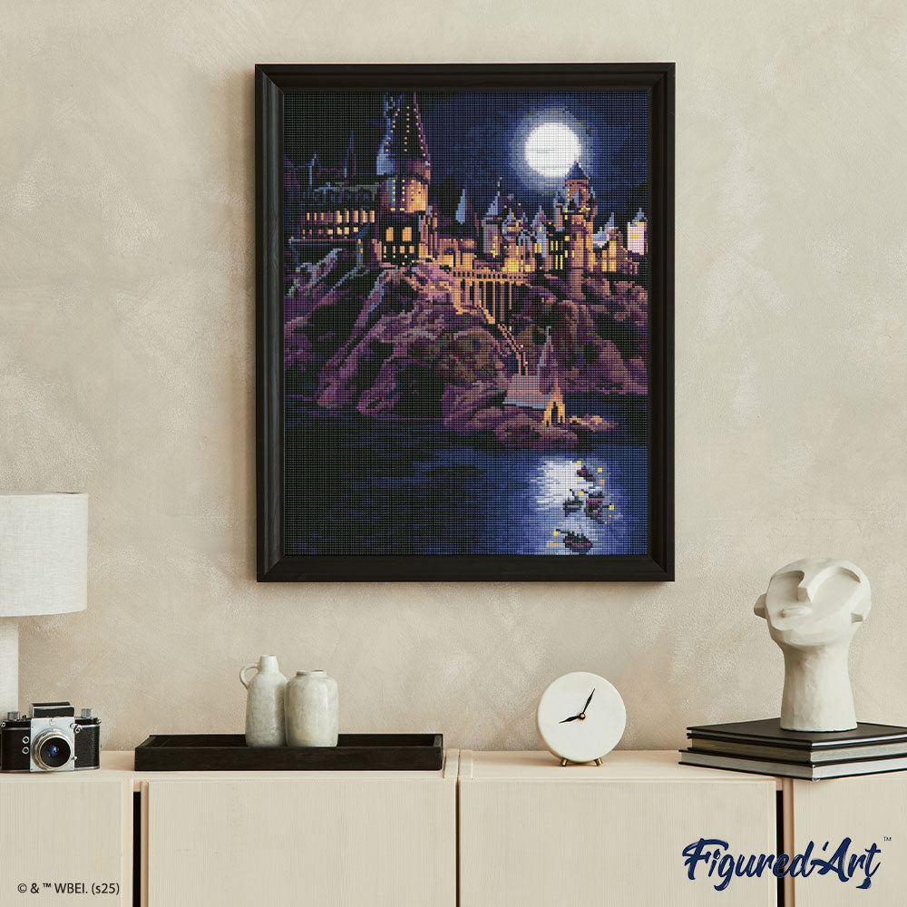 [PRE-ORDER] Diamond Painting - Harry Potter - Hogwarts Castle at Night - 40x50cm Rolled canvas