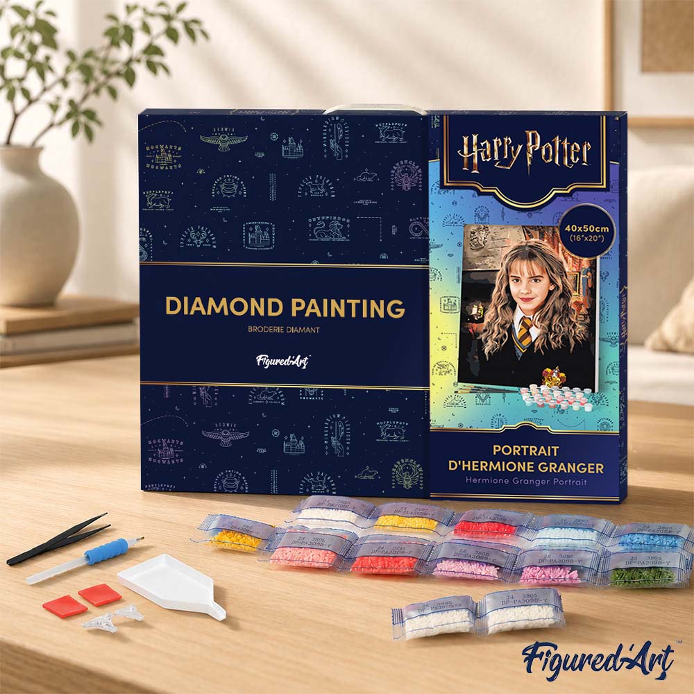 [PRE-ORDER] Diamond Painting - Harry Potter - Hermione Granger Portrait 40x50cm Framed canvas
