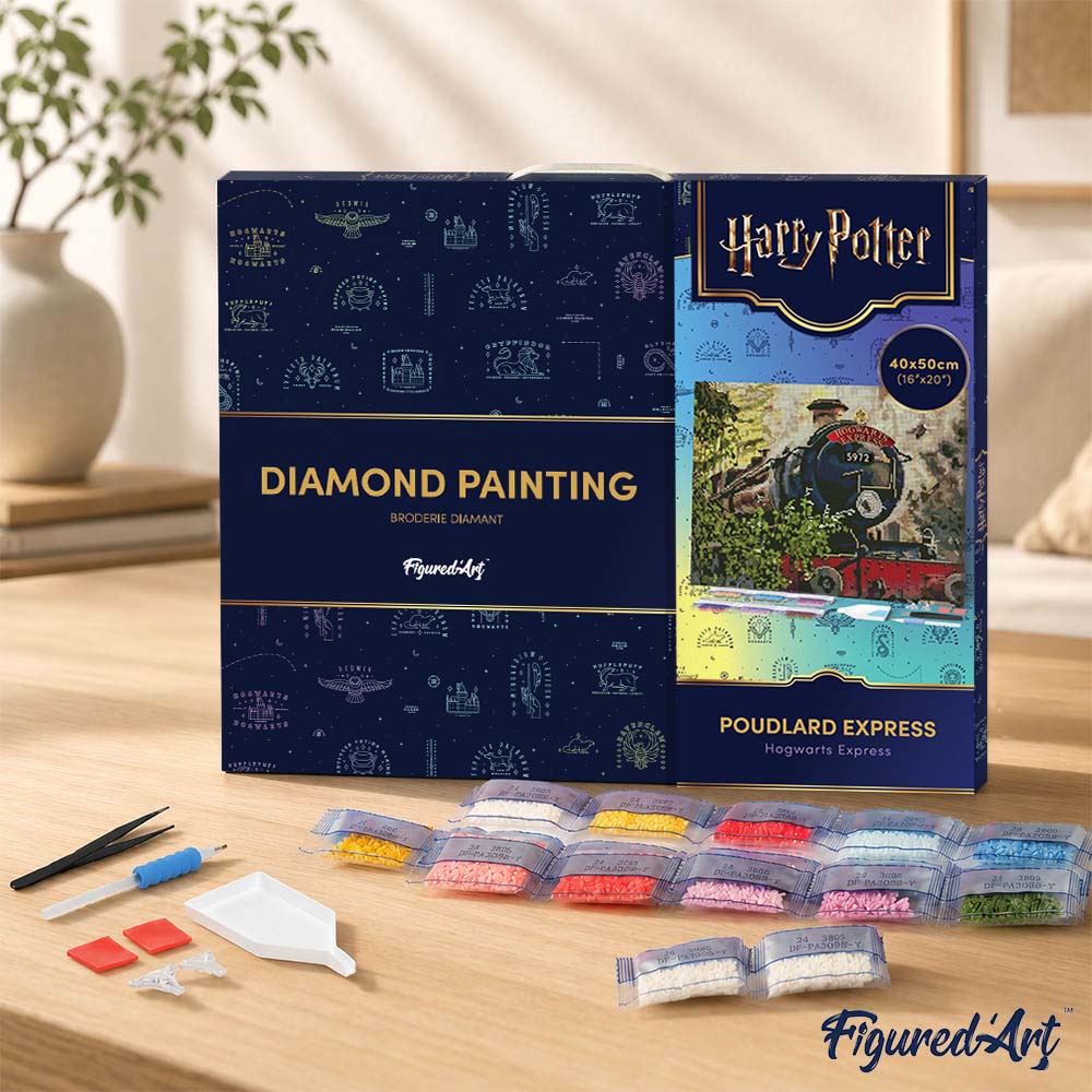 [PRE-ORDER] Diamond Painting - Harry Potter - Hogwarts Express 40x50cm Framed canvas
