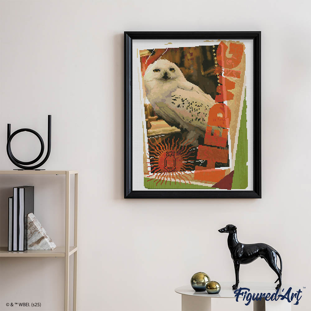 [PRE-ORDER] Diamond Painting - Harry Potter - Hedwig Card 40x50cm Framed canvas