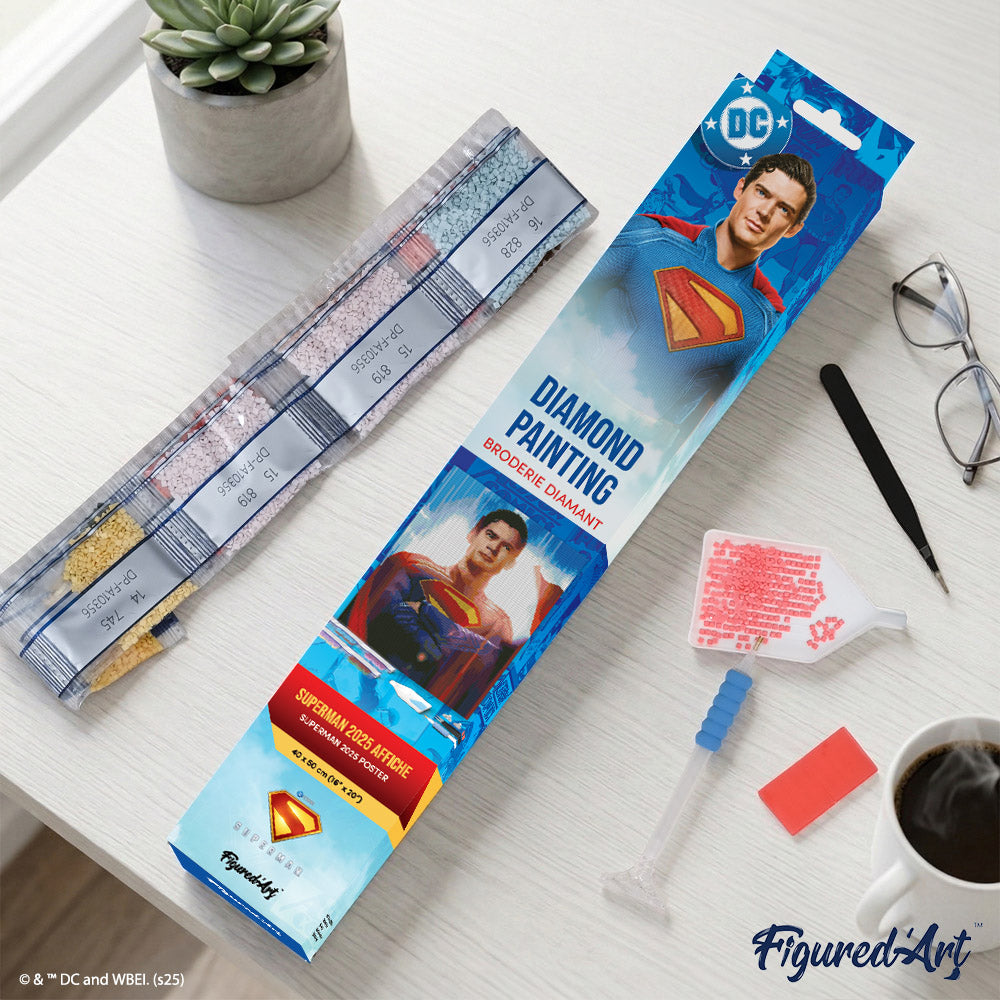 [PRE-ORDER] Diamond Painting - Superman 2025 Poster - 40x50cm Rolled canvas