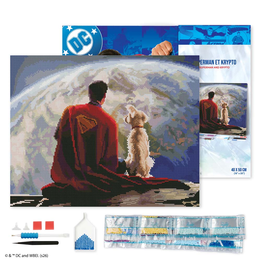 Diamond Painting - Superman and Krypto