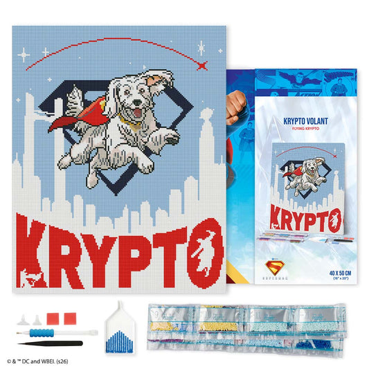 Diamond Painting - Superman - Flying Krypto