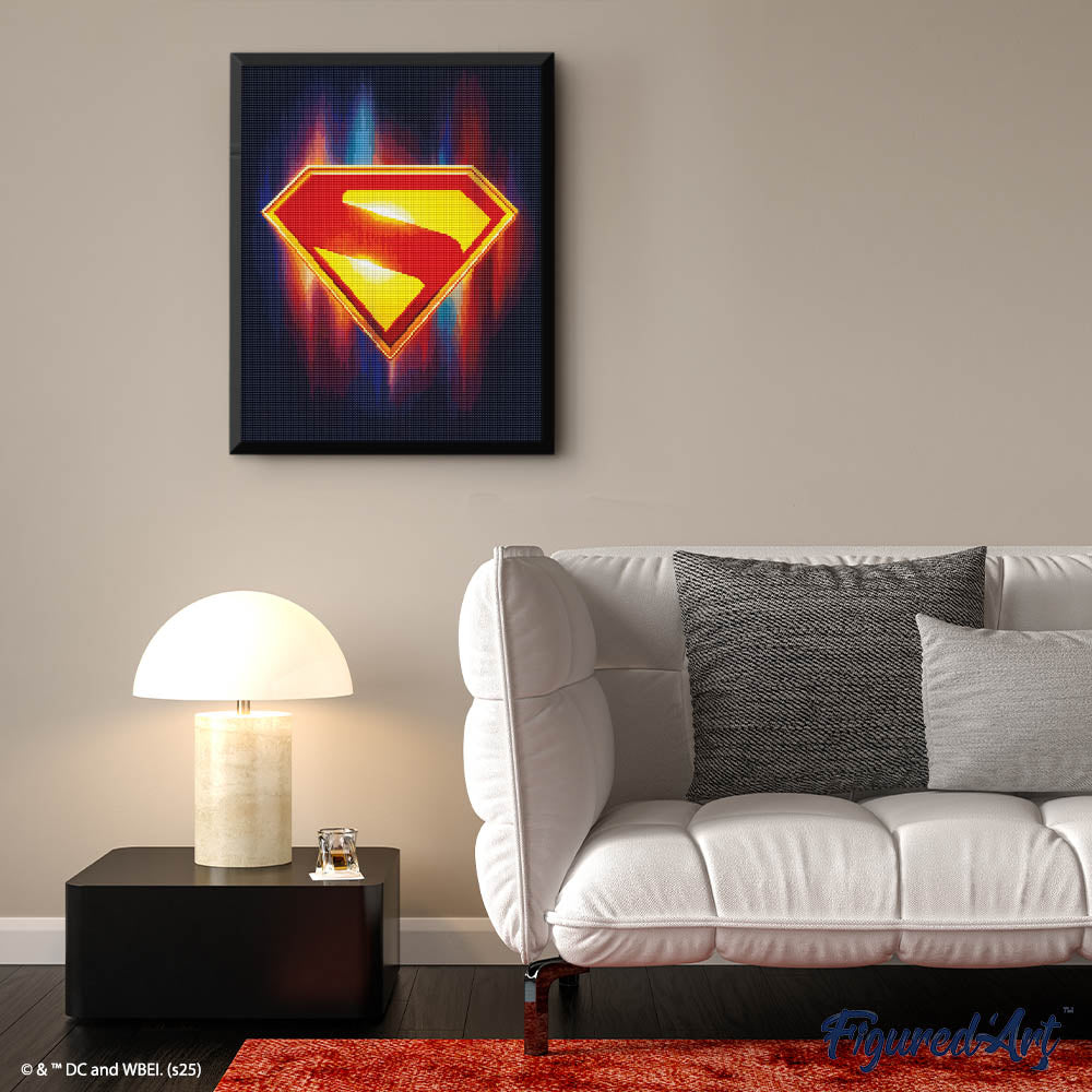 [PRE-ORDER] Diamond Painting - Superman - S-Shield Emblem - 40x50cm Rolled canvas