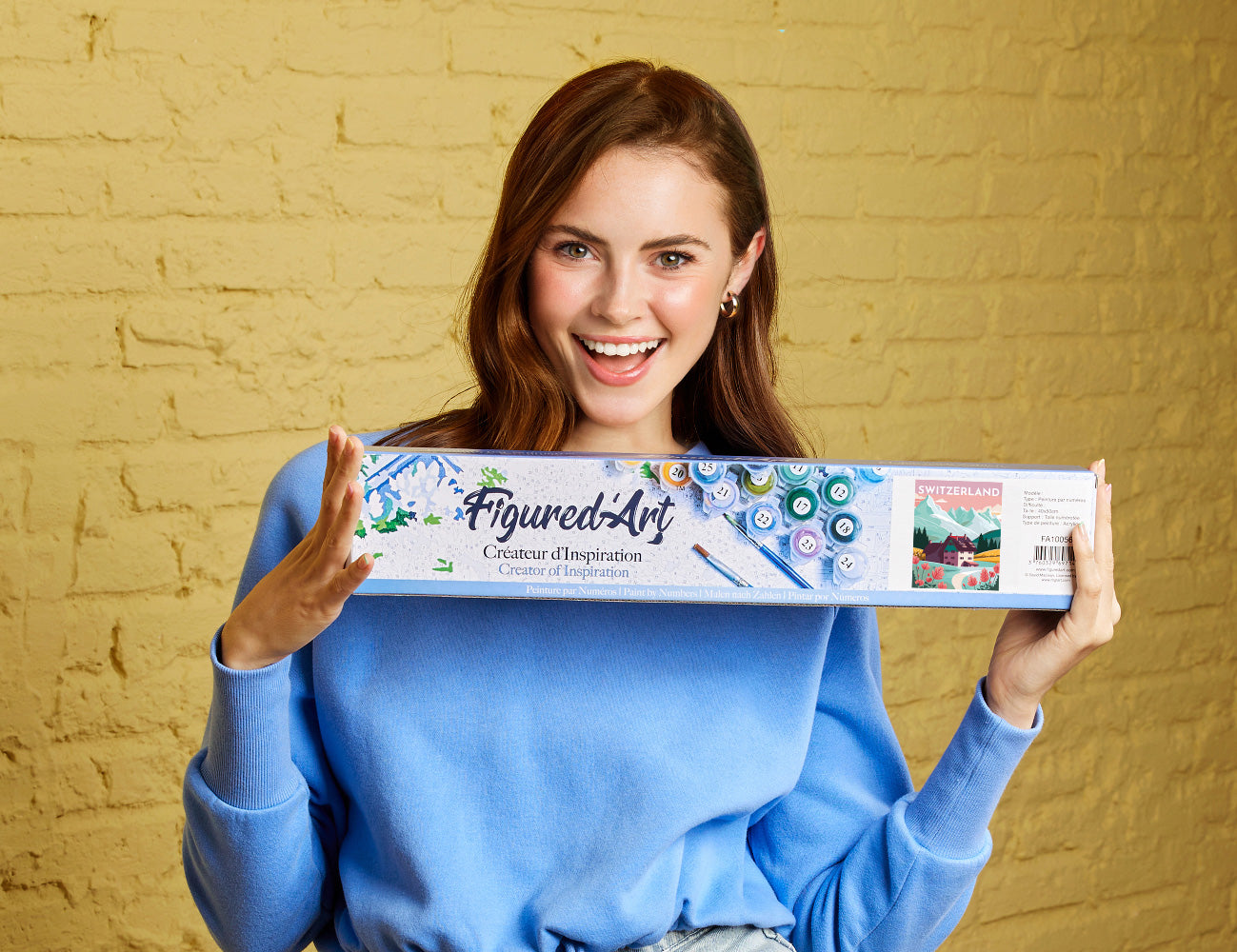 Paint by numbers Travel Poster Lucerne - Rolled canvas