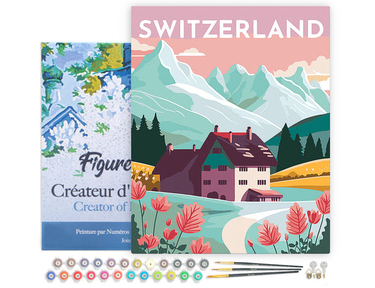 Paint by Numbers - Travel Poster Lucerne