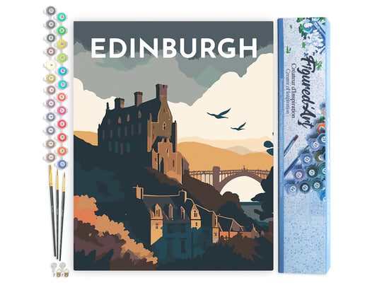Paint by Numbers - Travel Poster Edinburgh
