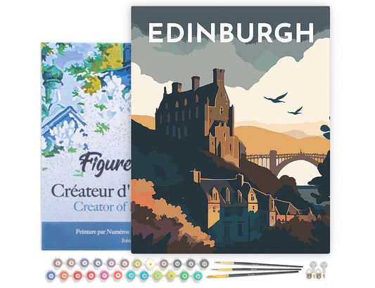 Paint by Numbers - Travel Poster Edinburgh