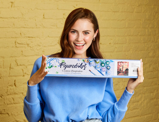 Paint by numbers Travel Poster London in Bloom - Rolled canvas