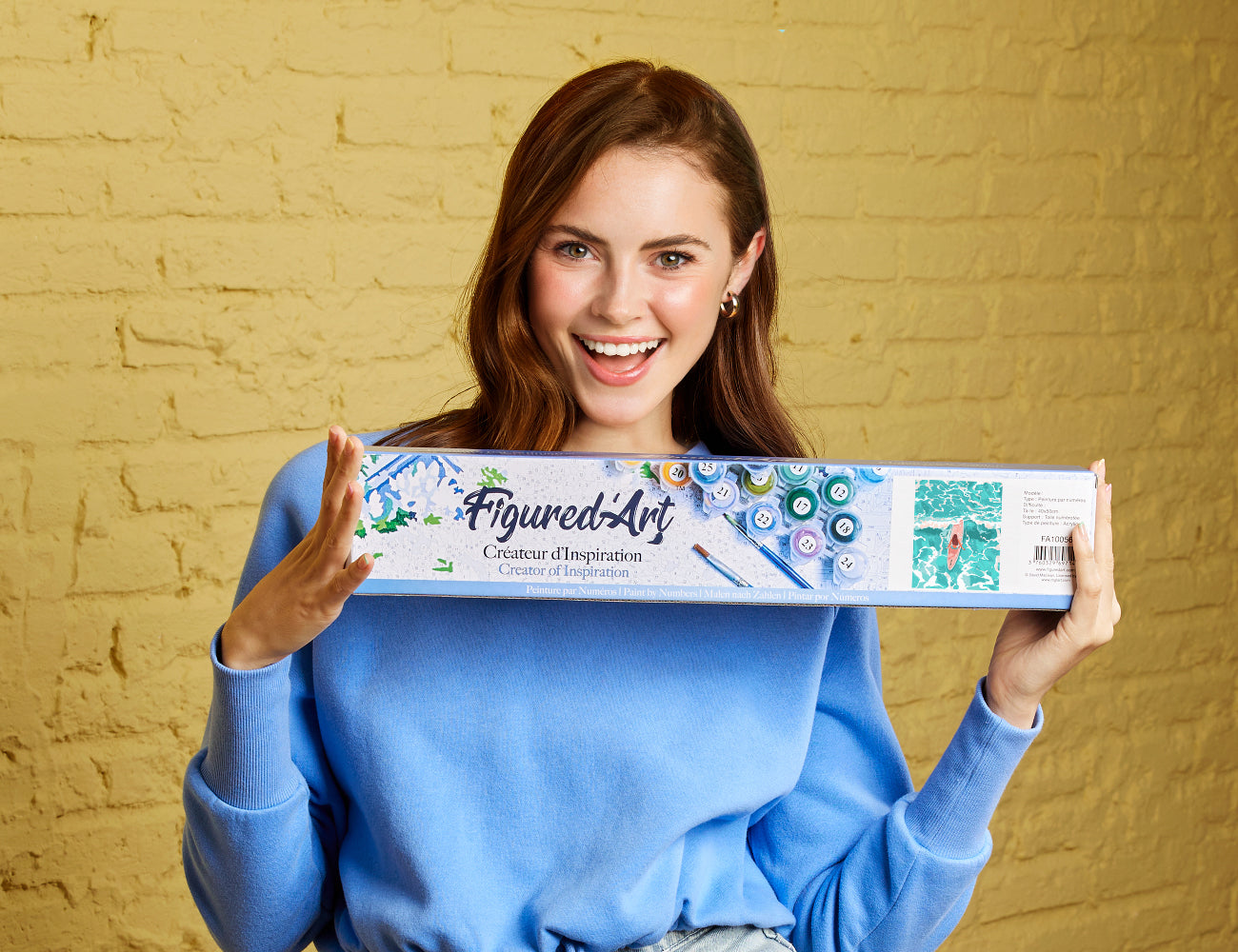 Paint by numbers Girl Amongst the Waves - Rolled canvas