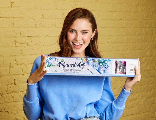 Paint by numbers Blooming Alley - Rolled canvas