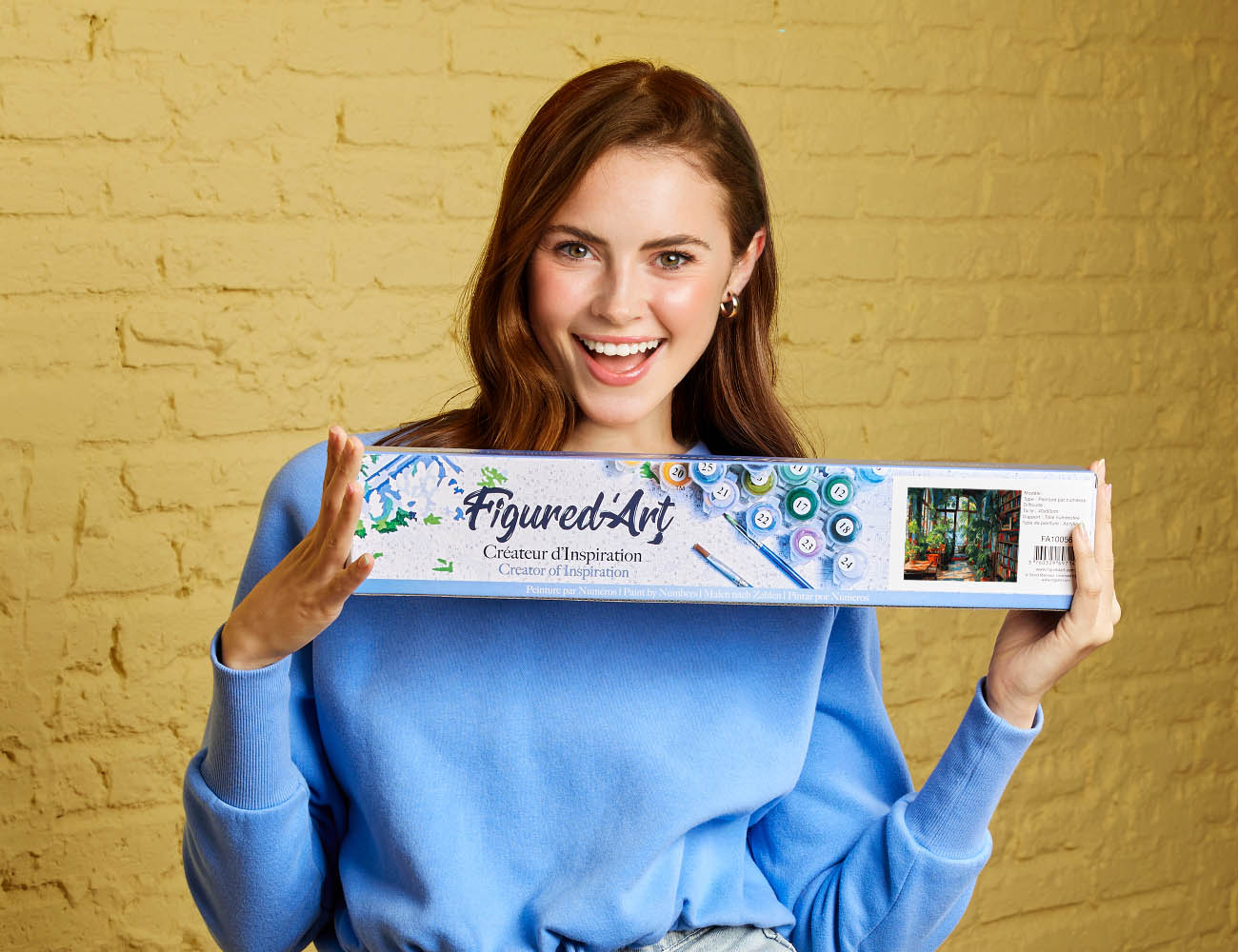 Paint by numbers Greenhouse Library - Rolled canvas