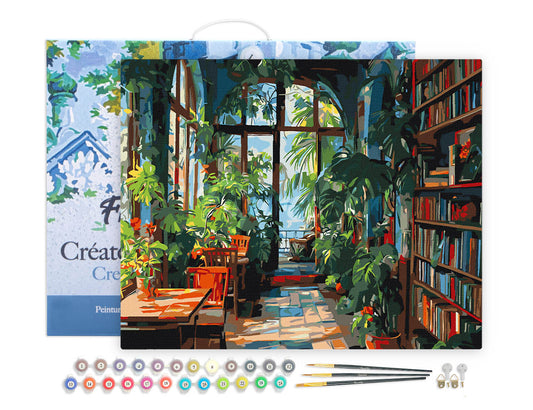 Paint by numbers kit for adults Greenhouse Library Figured'Art UK