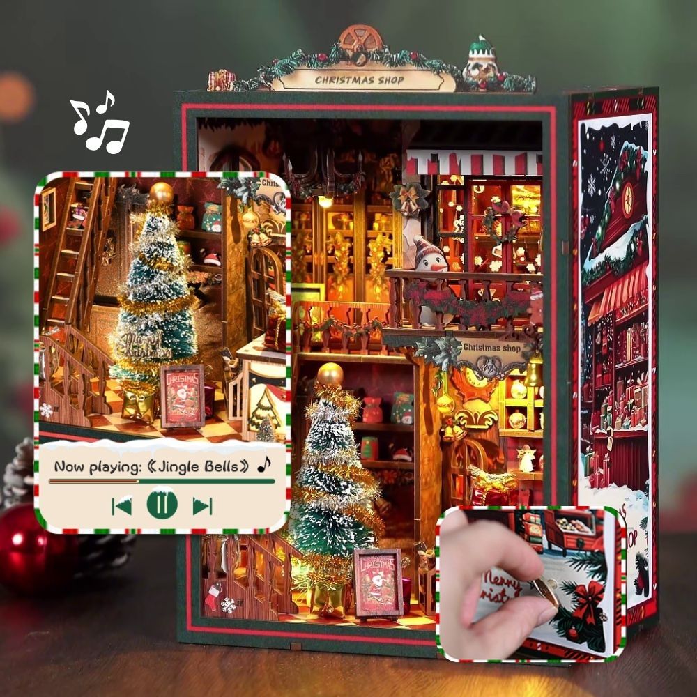 DIY Book Nook Kit - The Christmas Shop