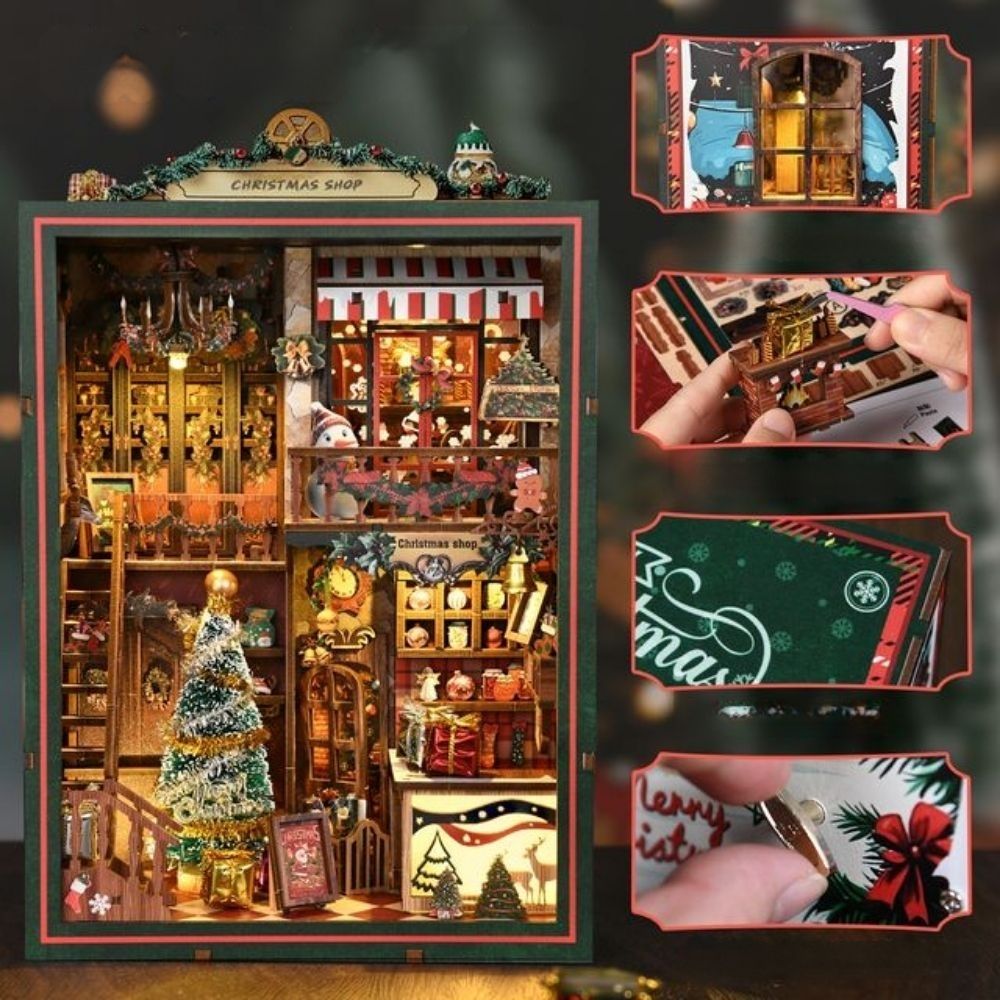 DIY Book Nook Kit - The Christmas Shop