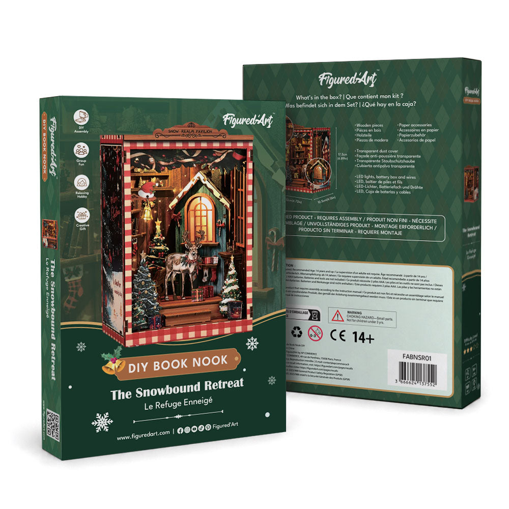 DIY Book Nook Kit - The Snowbound Retreat Figured'Art