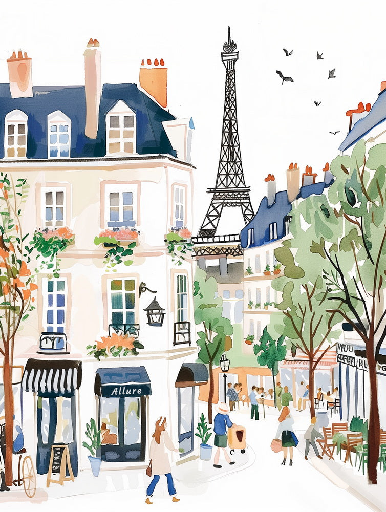 [PRE-ORDER] Gift Box Paint by numbers - Watercolour Paris Street