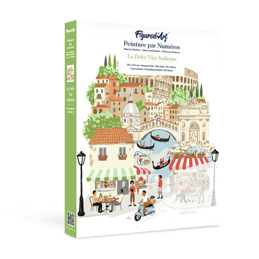 Paint by Numbers Gift Box - Dolce Vita Italia Figured'Art