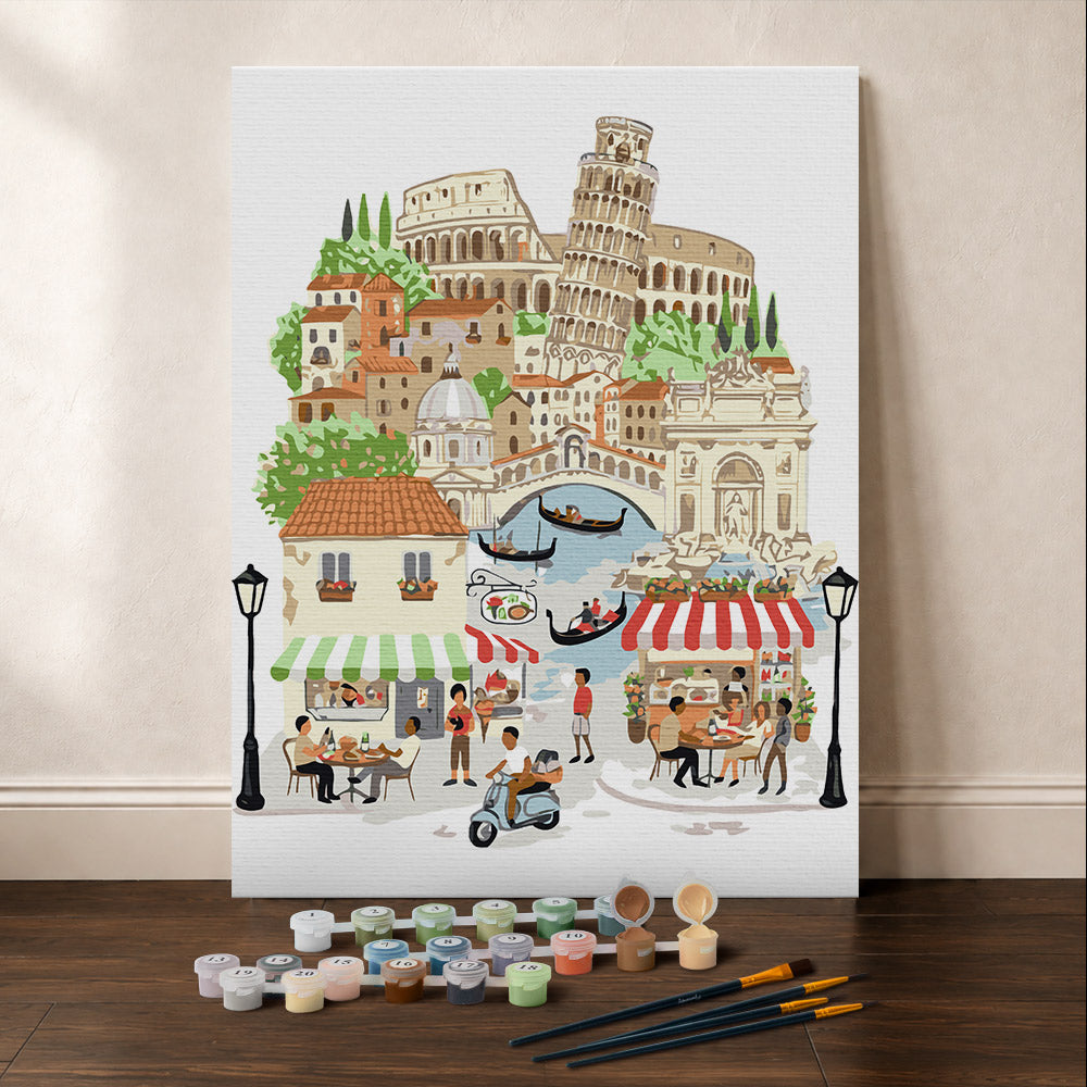 [PRE-ORDER] Gift Box Paint by Numbers - Dolce Vita Italia