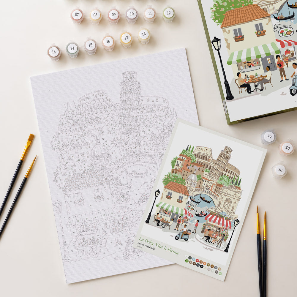 [PRE-ORDER] Gift Box Paint by Numbers - Dolce Vita Italia