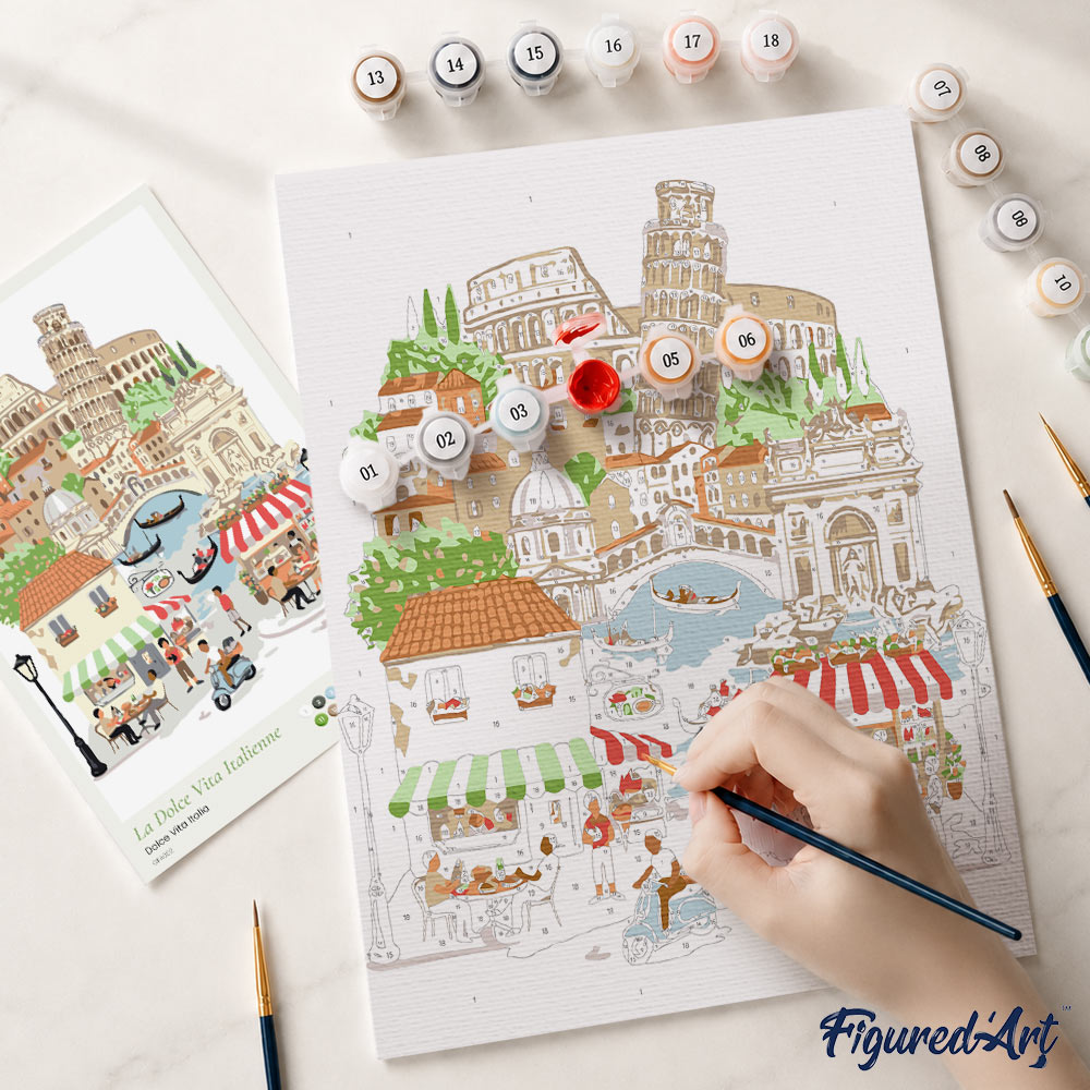 [PRE-ORDER] Gift Box Paint by Numbers - Dolce Vita Italia