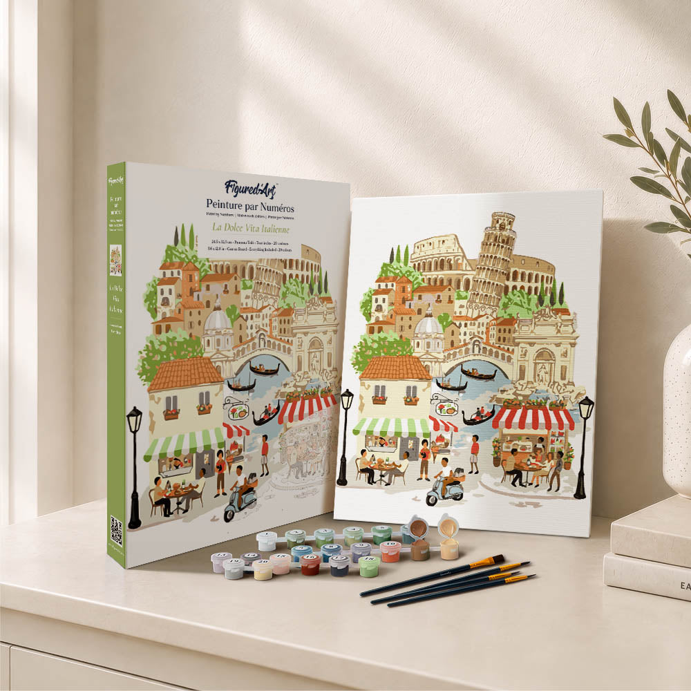 [PRE-ORDER] Gift Box Paint by Numbers - Dolce Vita Italia