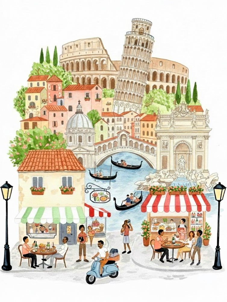 [PRE-ORDER] Gift Box Paint by numbers - Dolce Vita Italia
