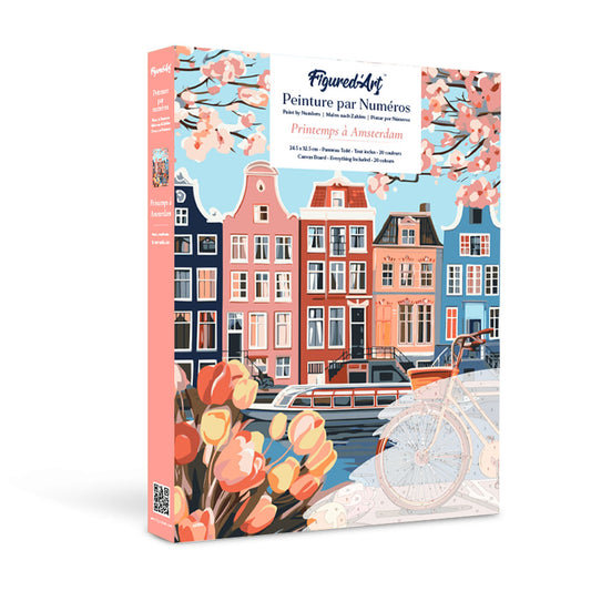 Paint by Numbers Gift Box - Spring in Amsterdam Figured'Art