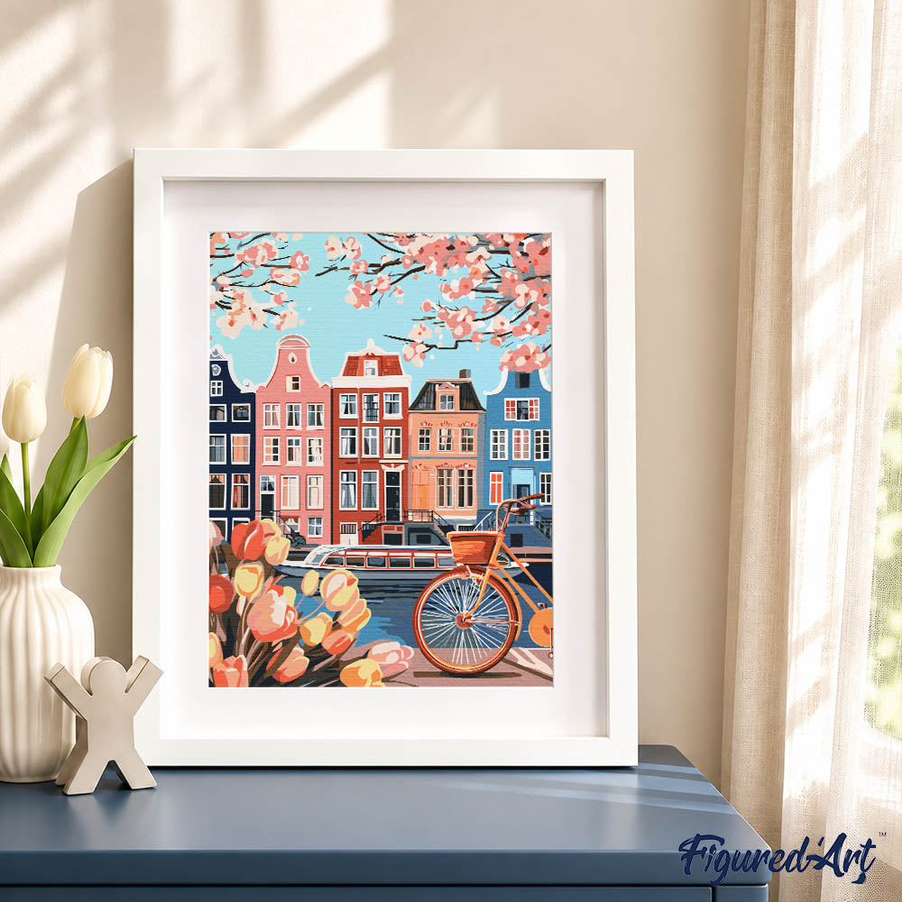[PRE-ORDER] Gift Box Paint by Numbers - Spring in Amsterdam