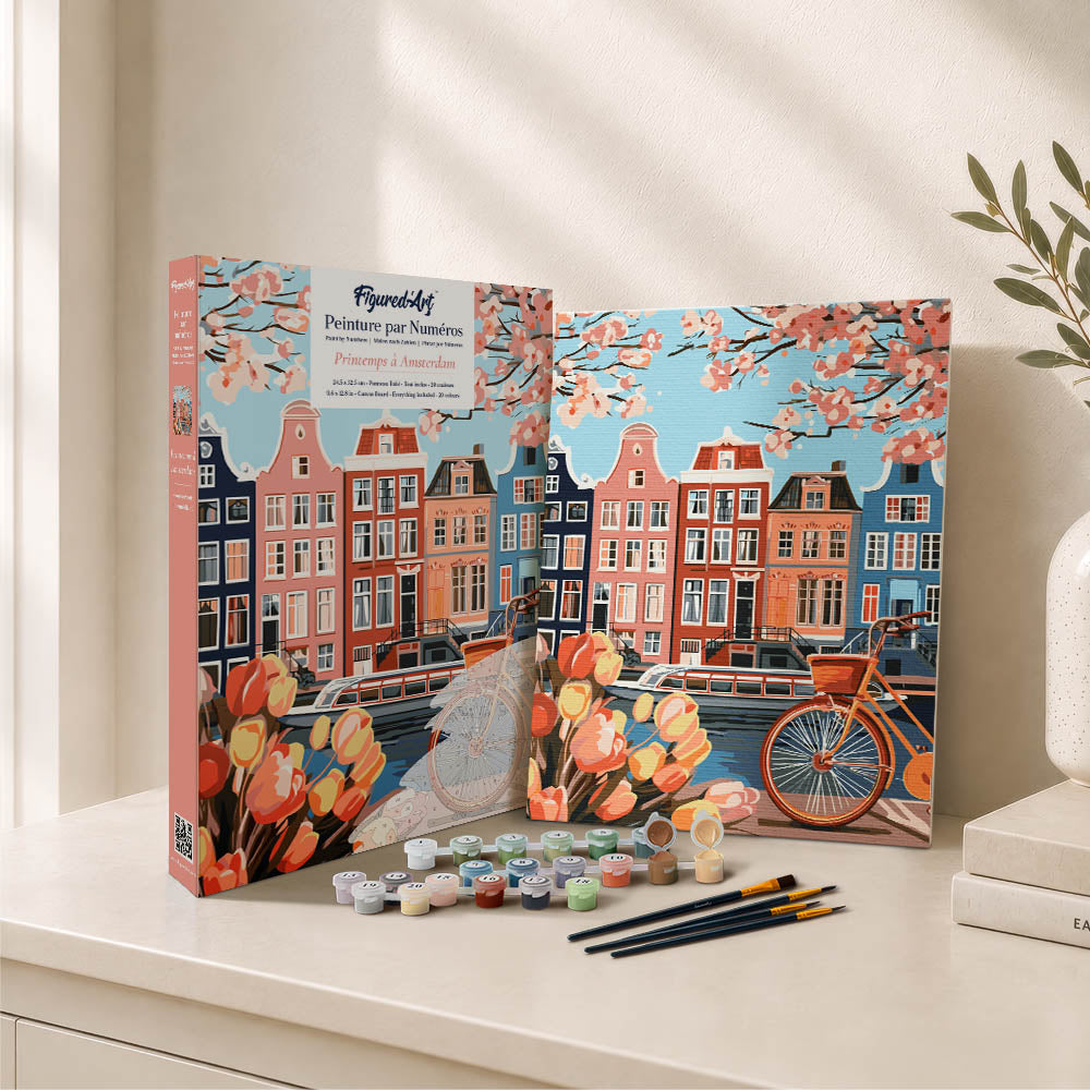 [PRE-ORDER] Gift Box Paint by Numbers - Spring in Amsterdam
