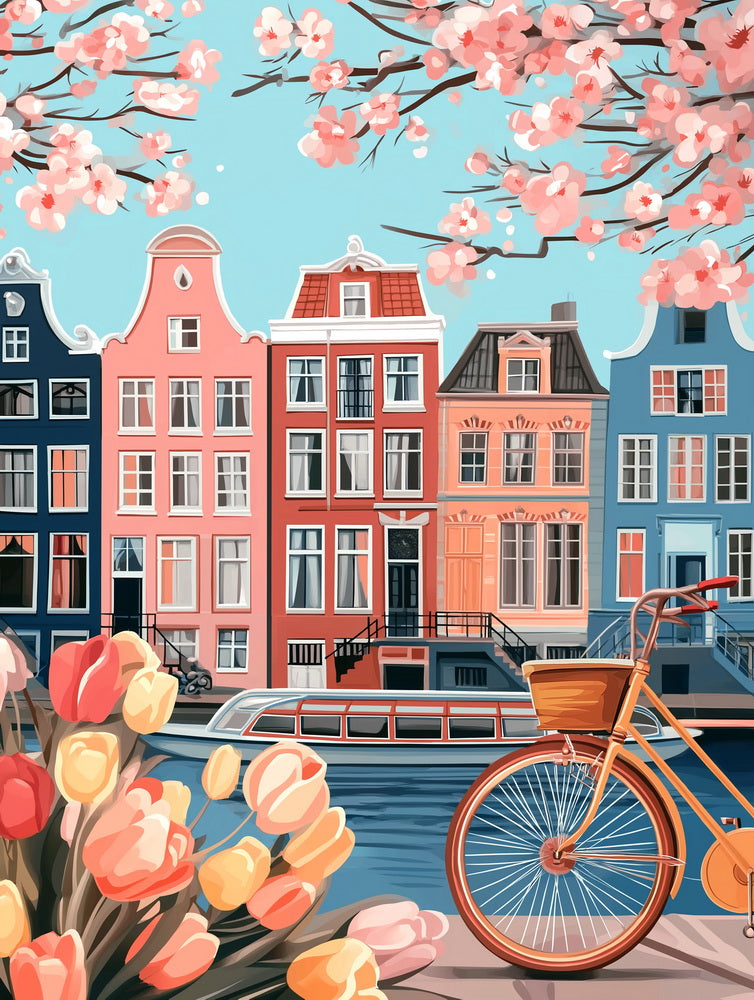 [PRE-ORDER] Gift Box Paint by numbers - Spring in Amsterdam