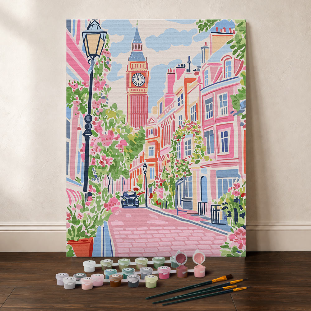 [PRE-ORDER] Gift Box Paint by Numbers - London Pastels