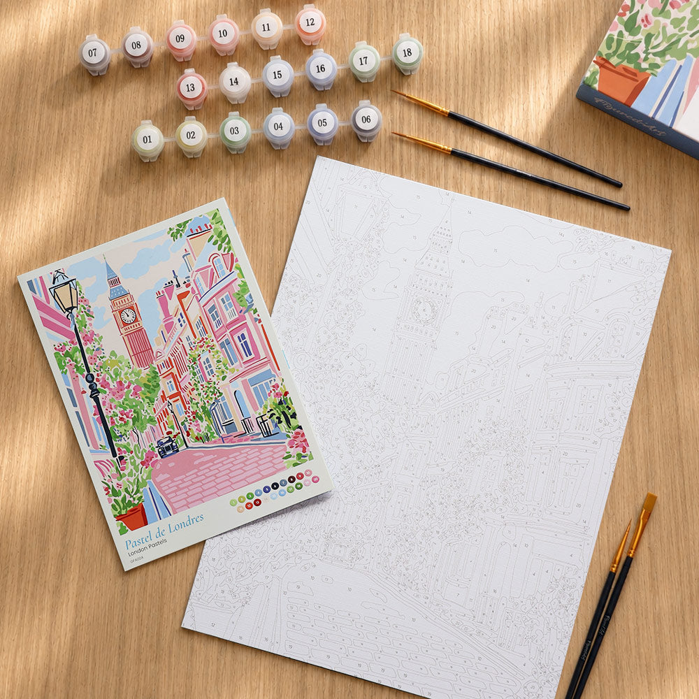 [PRE-ORDER] Gift Box Paint by Numbers - London Pastels