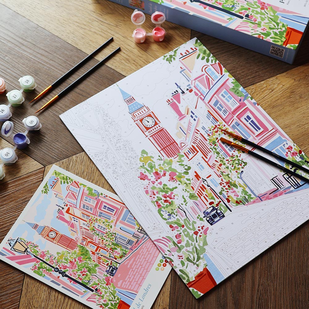 [PRE-ORDER] Gift Box Paint by Numbers - London Pastels