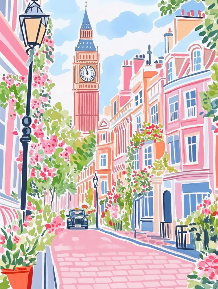 [PRE-ORDER] Gift Box Paint by numbers - London Pastels